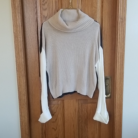 Splendid Cowl Neck Sweater Cotton - Picture 1 of 7